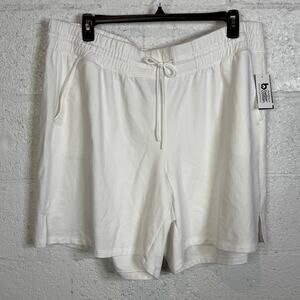 ID Ideology Plus Size Comfort Flow High Rise Shorts Bright White 3X